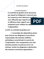 Contrôle de gestion I