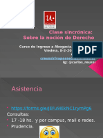 Curso de Ingreso Acercamiento a La Noción de Derecho Miercoles 8