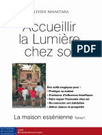 (Olivier Manitara) Accueillir La Lumière Chez Soi - La Maison Essenienne (Tome.1)