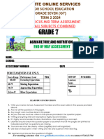 GRADE 7 SET 2 MID TERM 2 EXAMS 