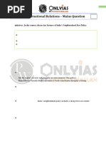 International Relations 02 _ Mains Question