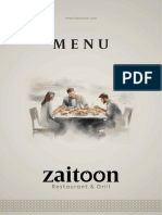 Zaitoon Menu - 2024