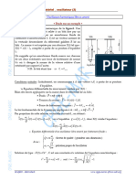 Oscillateur harmonique libre amorti par frottements fluides