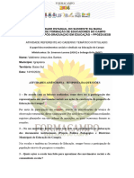 ATIVIDADE FORMACAMPO - SETEMBRO