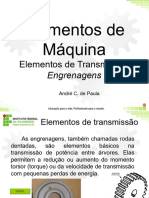 Elementos de transmissão - Engrenagens