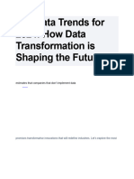 Top Data Trends for 2024-How Data Transformation is Shaping the Future