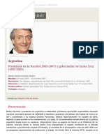 ORTIZ de Zarate. Nestor Kirchner. 2010