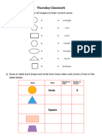 Thursday Classwork-Homework