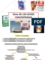 T 18. Leche concentradas