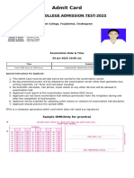 Ankita-das Admit Card