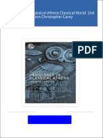 Full Download Democracy in Classical Athens Classical World  2nd Edition Christopher Carey PDF DOCX