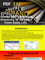 Goods with Different Elasticity of Demand from Daily