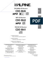 Alpine CDE-9845 Manual