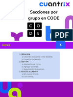 Secciones en CODE