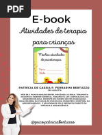 E-book Atividades de terapia para crianças 