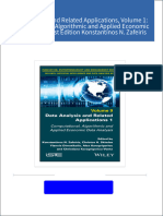 Get Data Analysis and Related Applications, Volume 1: Computational, Algorithmic and Applied Economic Data Analysis 1st Edition Konstantinos N. Zafeiris free all chapters