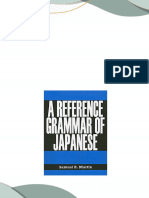 A Reference Grammar of Japanese Samuel Elmo Martin 2024 scribd download