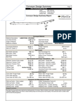 Conveyor Design Summary Report