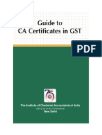 Guide to CA Certificates in GST - 12.12.24