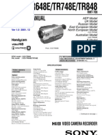 Ccd-Tr648e Tr748e Tr848 Rmt-708 SM