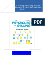 PDF The Psychology of Thinking: Reasoning, Decision-Making and Problem-Solving 2nd Edition John Paul Minda download