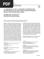 A comprehensive review on adsorption of methylene blue dye