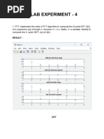 DSP LAB EXPERIMENT - 4