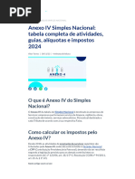 Anexo IV Simples Nacional_ tabela completa de atividades