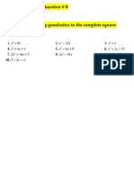 Completing the square - QP