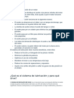 El Sistema de Lubricación de Un Motor