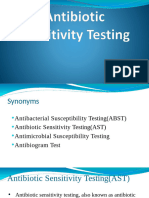 8. Antibiotic Susciptibility Testing