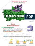 G11_Bio Note_Unit 3 (Enzymes)