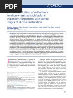 In-silico evaluation of orthodontic miniscrew-assisted rapid palatal expanders for patients with various stages of skeletal maturation