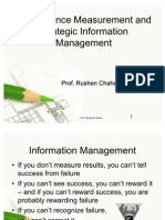 Performance Measurement and Strategic Information Management