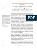 Normalization of C1 Inhibitor in a Patient With Hereditary Angioedema