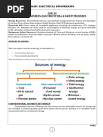 UNIT-3 ENERGY RESOURCES, ELECTRICITY BILL & SAFETY MEASURES