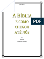 A BIBLIA E COMO CHEGOU ATÉ NÓS