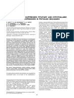 Chronic Cortisol Suppresses Pituitary and Hypothalamic Peptide Message Expression in Pigtailed Macaques