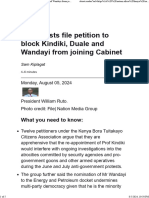 12 activists file petition to block Kindiki, Duale and Wandayi from joining Cabinet _ Nation