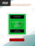 The Cambridge History of Science Volume 3 Early Modern Science 1st Edition Katharine Park 2024 Scribd Download