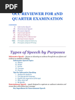 Occ Reviewer for 2nd Quarter Examination