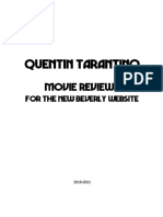 Tarantino Quentin - Movie Reviews for The New Beverly Website - 2021