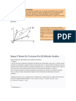 Suma y Resta de Vectores Metodo Grafico (Paralelogramo y Triangulo