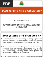 ENS 801 GLOBAL WARMING AND CLIMATE CHANGE- ECOSYSTEMS