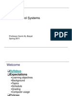 EE 550 Linear Control Systems: Professor Samir AL-Baiyat Spring 2011