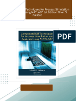 Download Full Computational Techniques for Process Simulation and Analysis Using MATLAB® 1st Edition Niket S. Kaisare PDF All Chapters