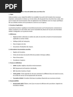 Procédure d'Accueil Santé et Sécurité (QHSE) dans une Mine d'Or