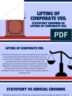 Lifting of Corporate Veil Under Statutory Grounds (Group 4)