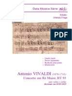 Antonio Vivaldi: Concerto em Ré Maior para Violão e Orquestra RV 93