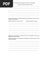 Plant and Animal Responses 4 QP